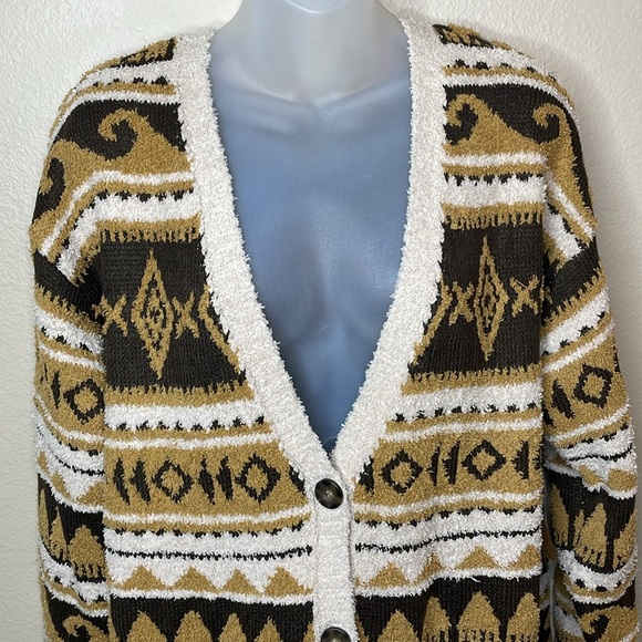 Frye Nordic pattern button up cardigan NWT XS - Picture 3 of 5